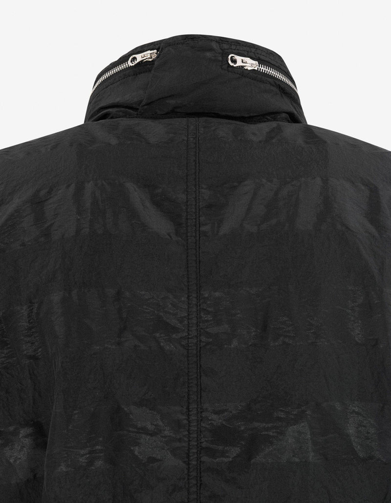Stone Island Shadow Project Striped Nylon Metal Black Parka