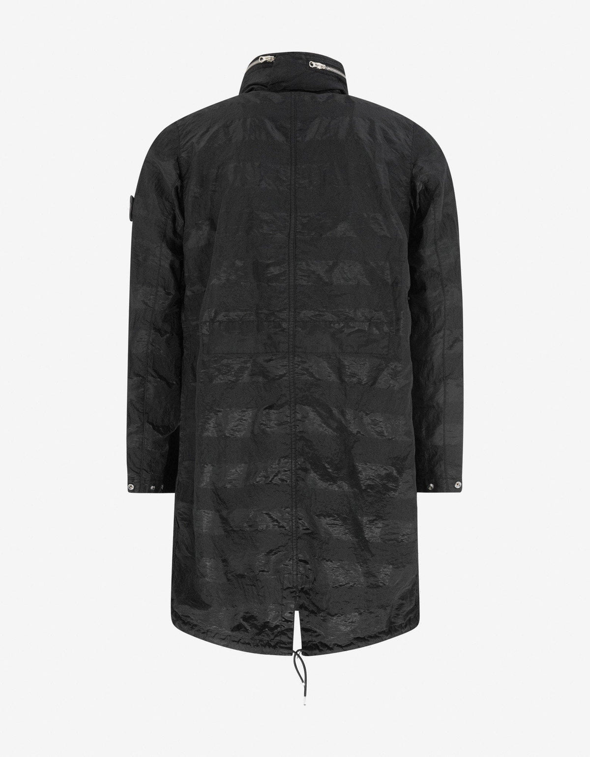 Stone Island Shadow Project Striped Nylon Metal Black Parka