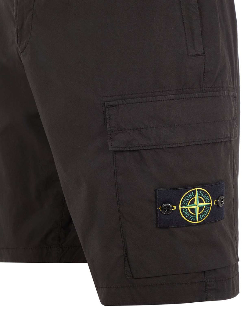Stone Island Stone Island Black Cargo Bermuda Shorts