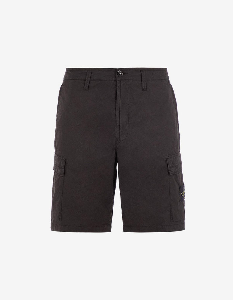 Stone Island Stone Island Black Cargo Bermuda Shorts