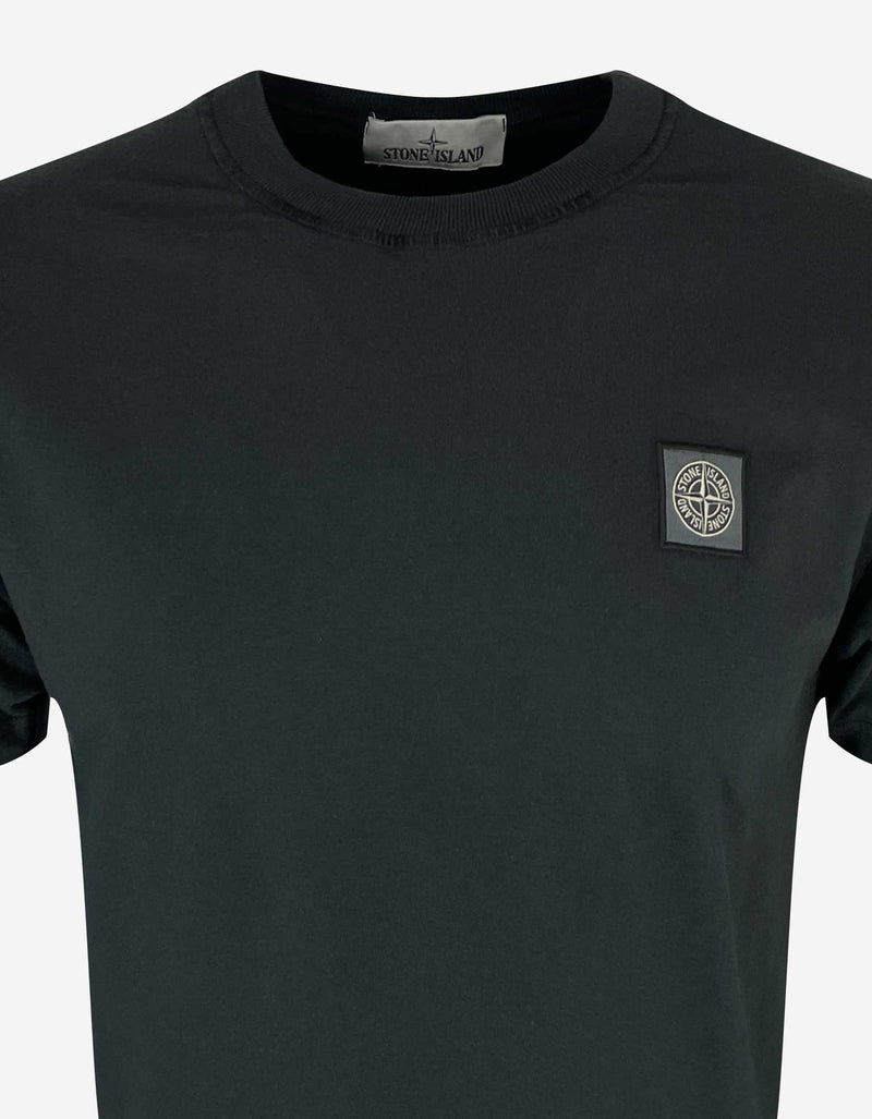 Stone Island Stone Island Black Compass Logo T-Shirt