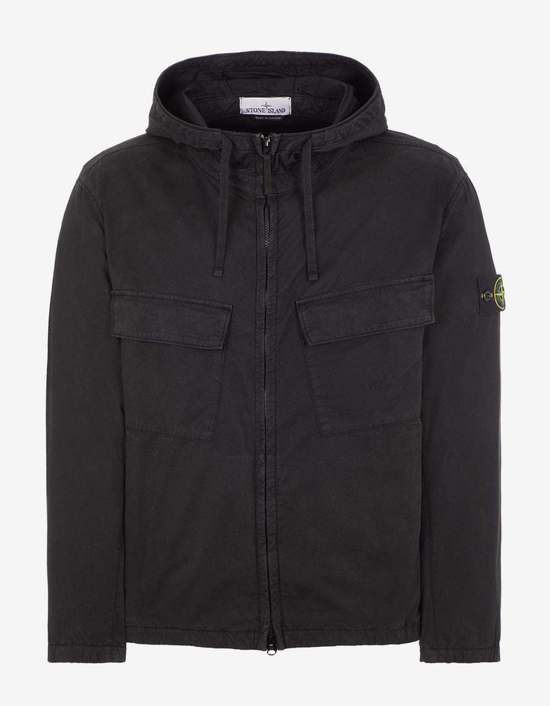 Stone Island Stone Island Black Supima Cotton Stretch-TC Jacket