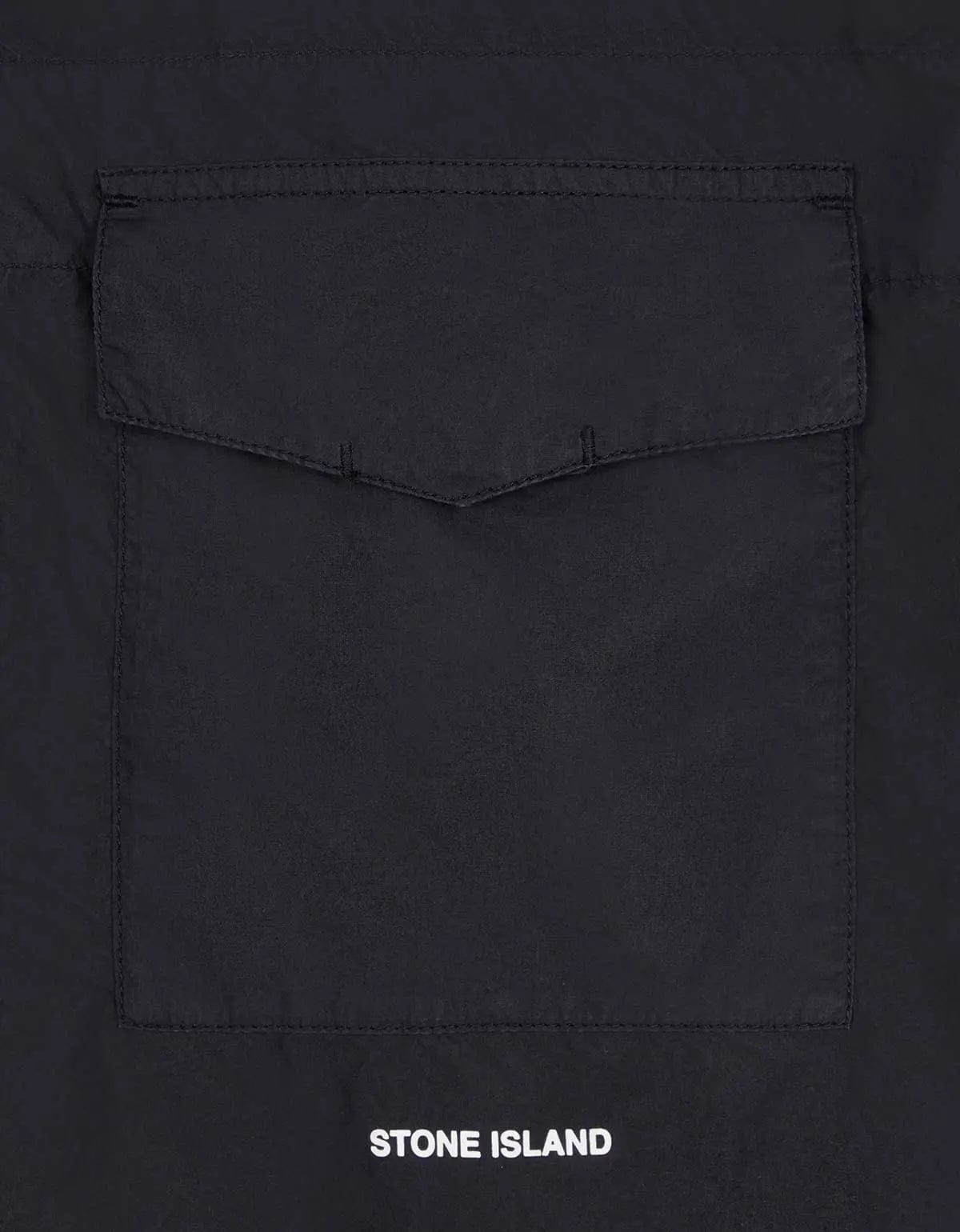 Stone Island Stone Island Blue Short Sleeve Overshirt