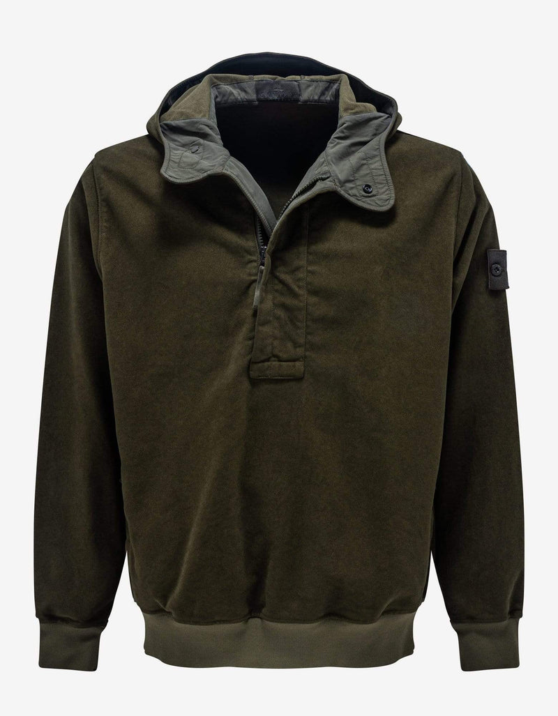 Stone Island Stone Island Green Nylon-Blend Hooded Jacket