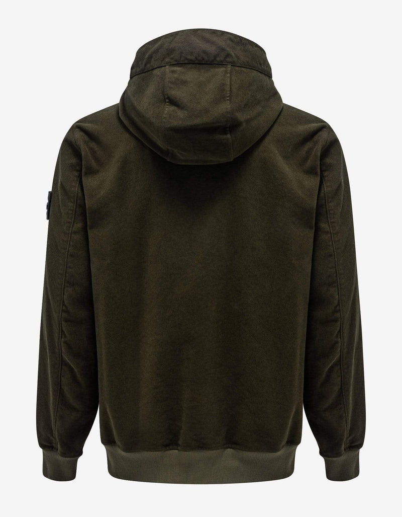 Stone Island Stone Island Green Nylon-Blend Hooded Jacket