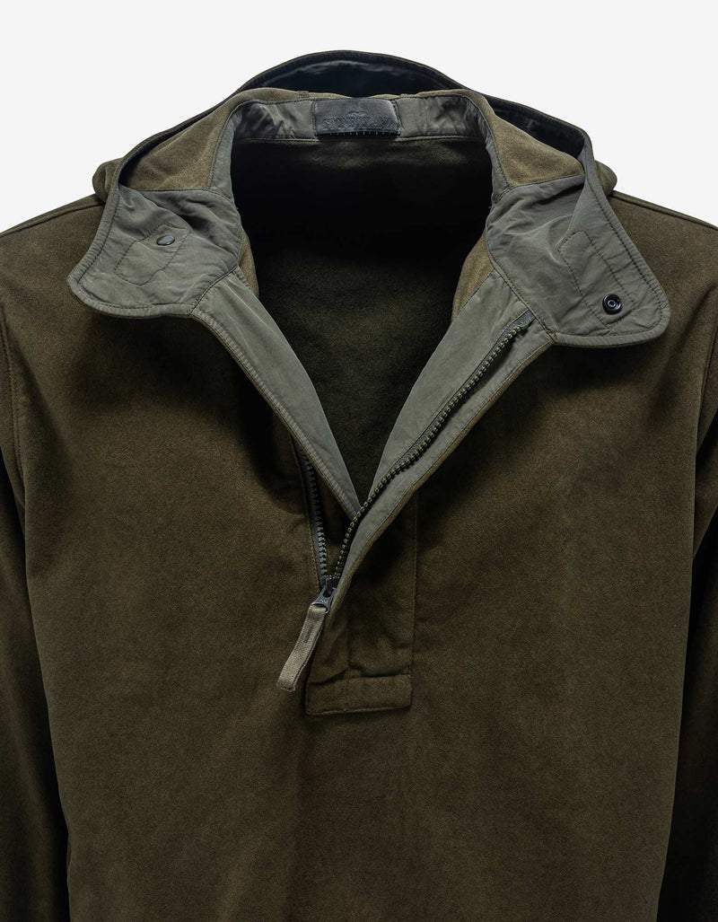 Stone Island Stone Island Green Nylon-Blend Hooded Jacket