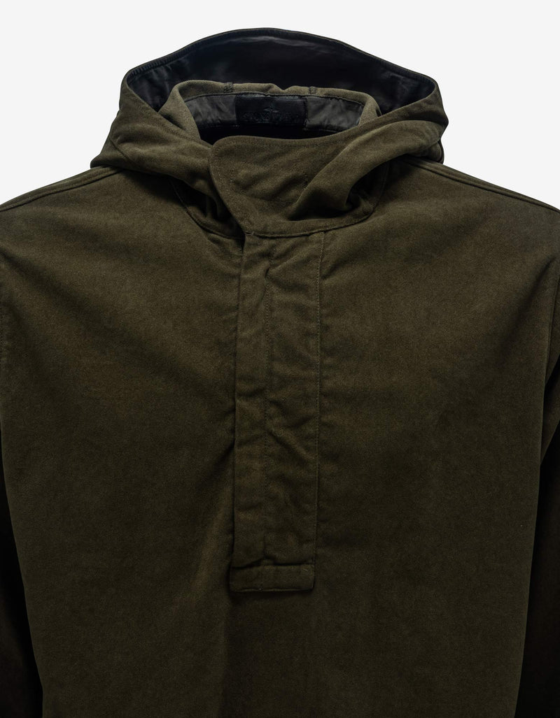 Stone Island Stone Island Green Nylon-Blend Hooded Jacket