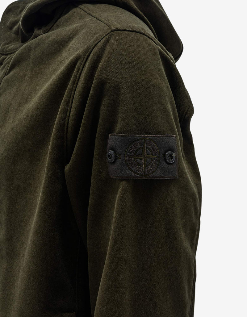 Stone Island Stone Island Green Nylon-Blend Hooded Jacket