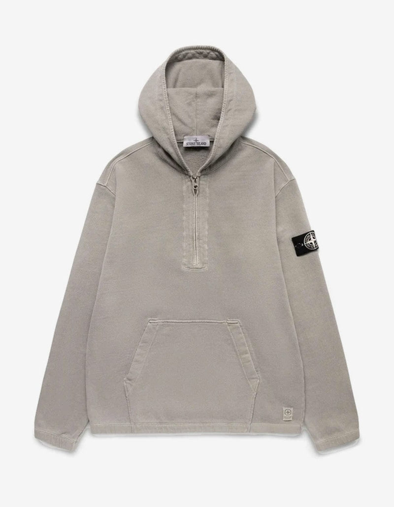 Stone Island Stone Island Grey Closed Loop Half-Zip Hoodie