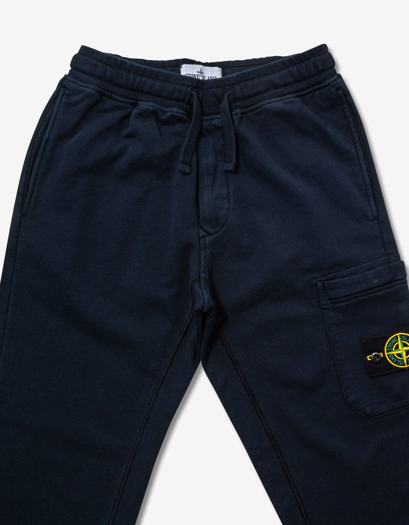 Stone Island Stone Island Navy Blue Compass Logo Sweat Pants