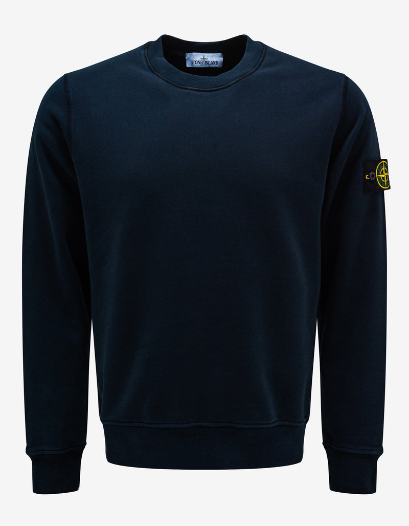 Stone Island Stone Island Navy Blue Compass Logo Sweatshirt