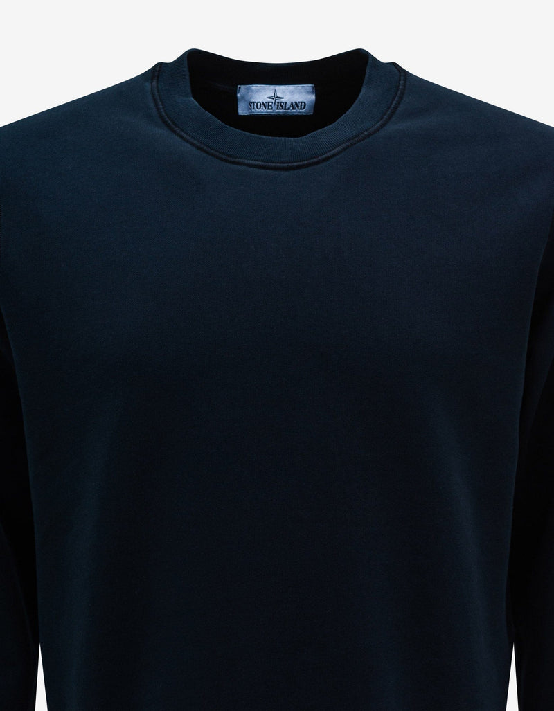 Stone Island Stone Island Navy Blue Compass Logo Sweatshirt