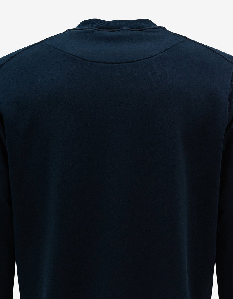 Stone Island Stone Island Navy Blue Compass Logo Sweatshirt