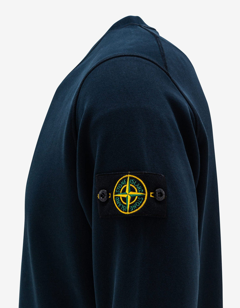 Stone Island Stone Island Navy Blue Compass Logo Sweatshirt