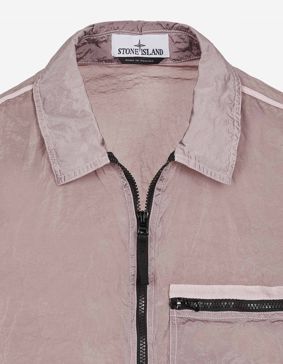 Stone Island Stone Island Pink Nylon Metal Overshirt