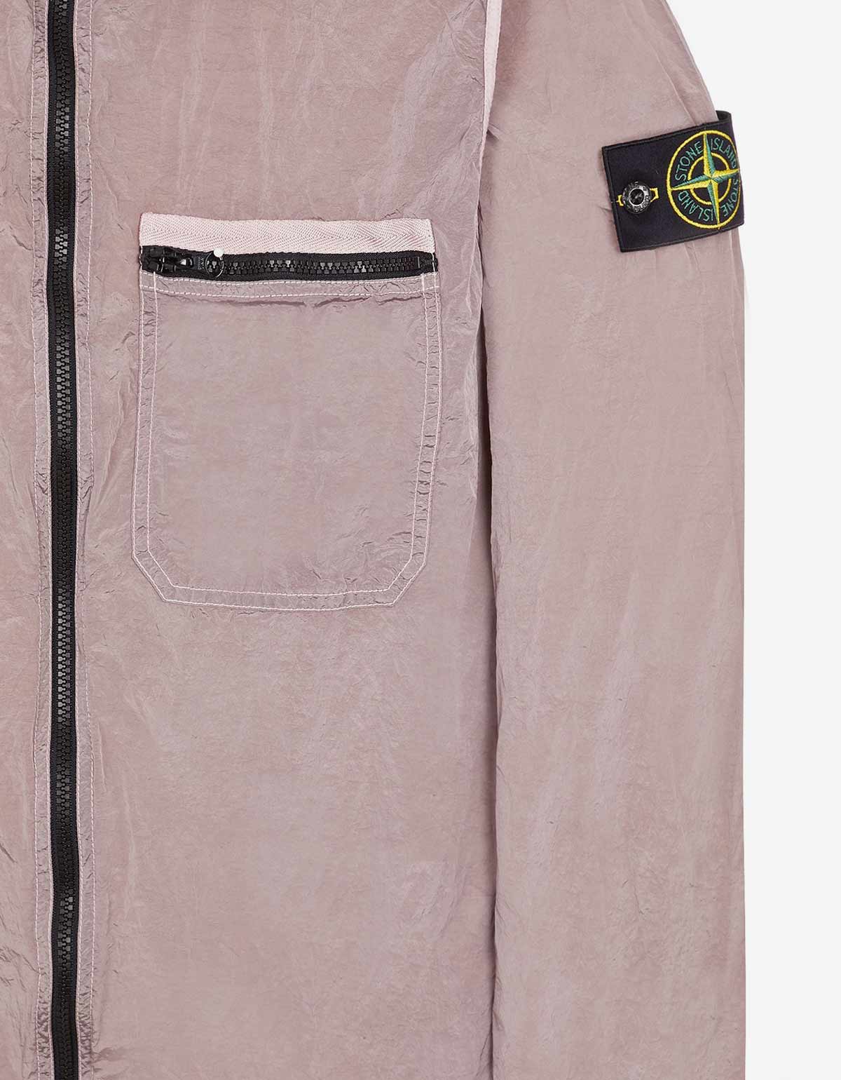 Stone Island Stone Island Pink Nylon Metal Overshirt