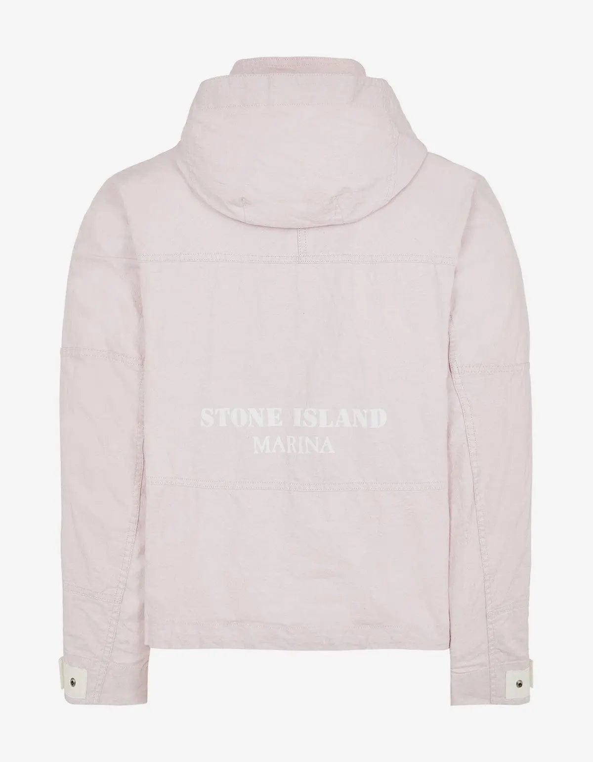 Stone Island Pink Pleated Linen Hooded Blouson – Zoo Fashions Stone Island Pink Pleated Linen Hooded Blouson – Zoo Fashions