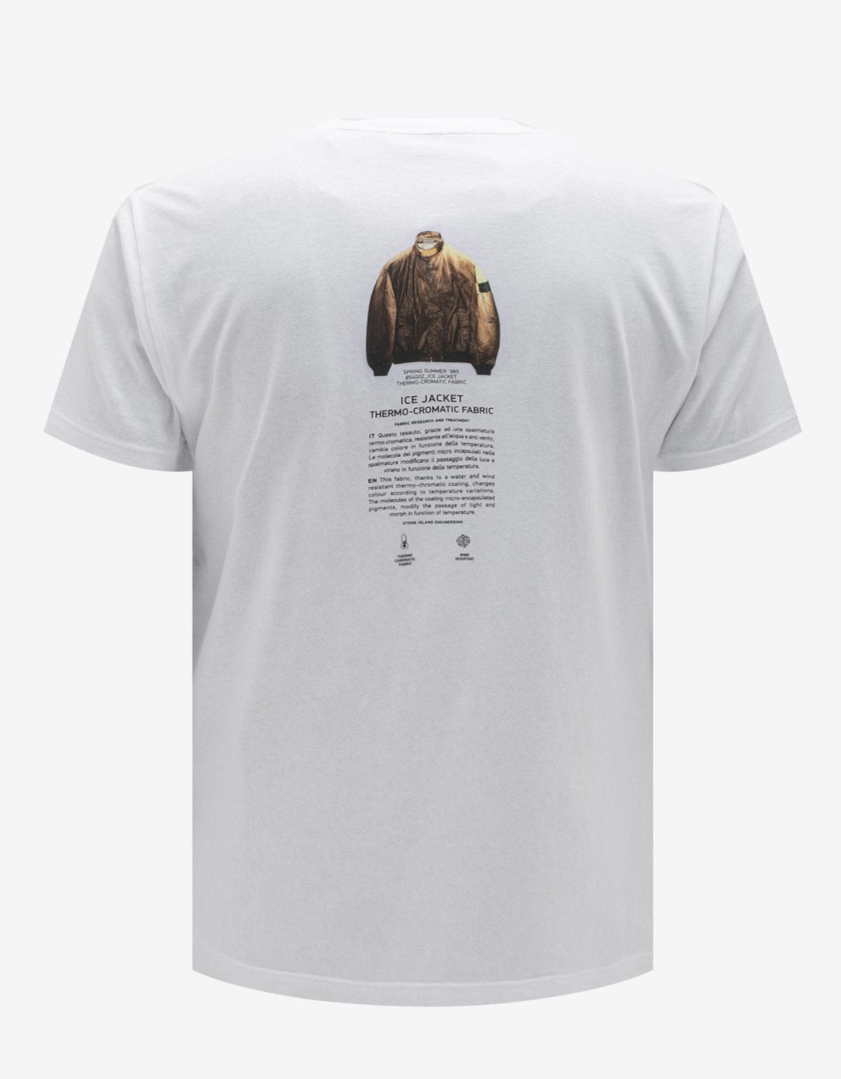 Stone Island Stone Island White Archivio Logo T-Shirt