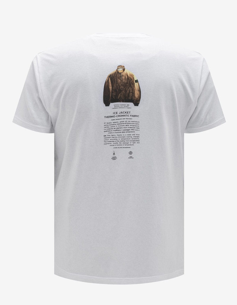 Stone Island Stone Island White Archivio Logo T-Shirt