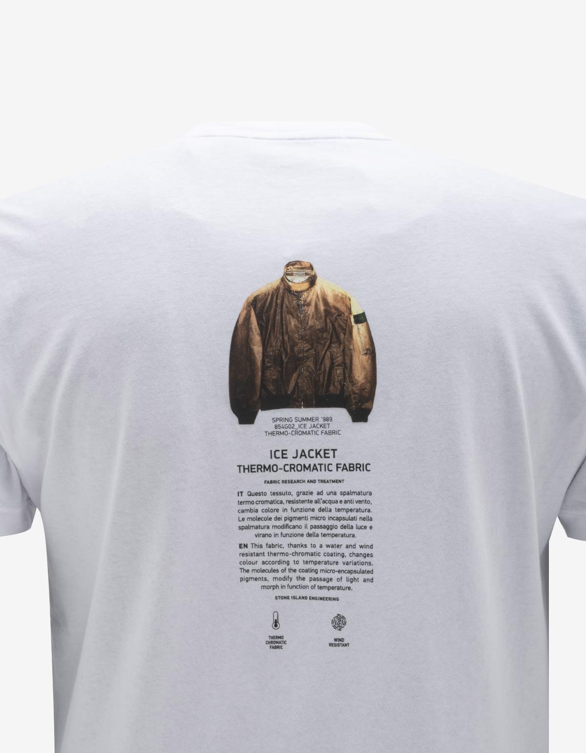 Stone Island Stone Island White Archivio Logo T-Shirt