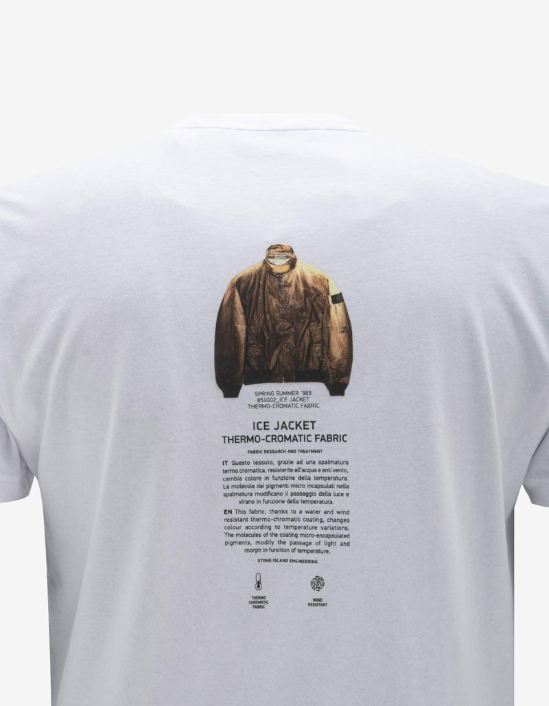 Stone Island Stone Island White Archivio Logo T-Shirt