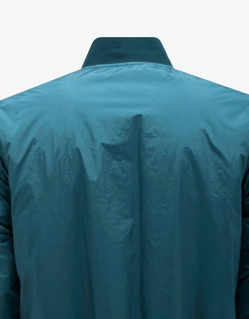 Stone Island Teal Garment Dyed Bomber Jacket