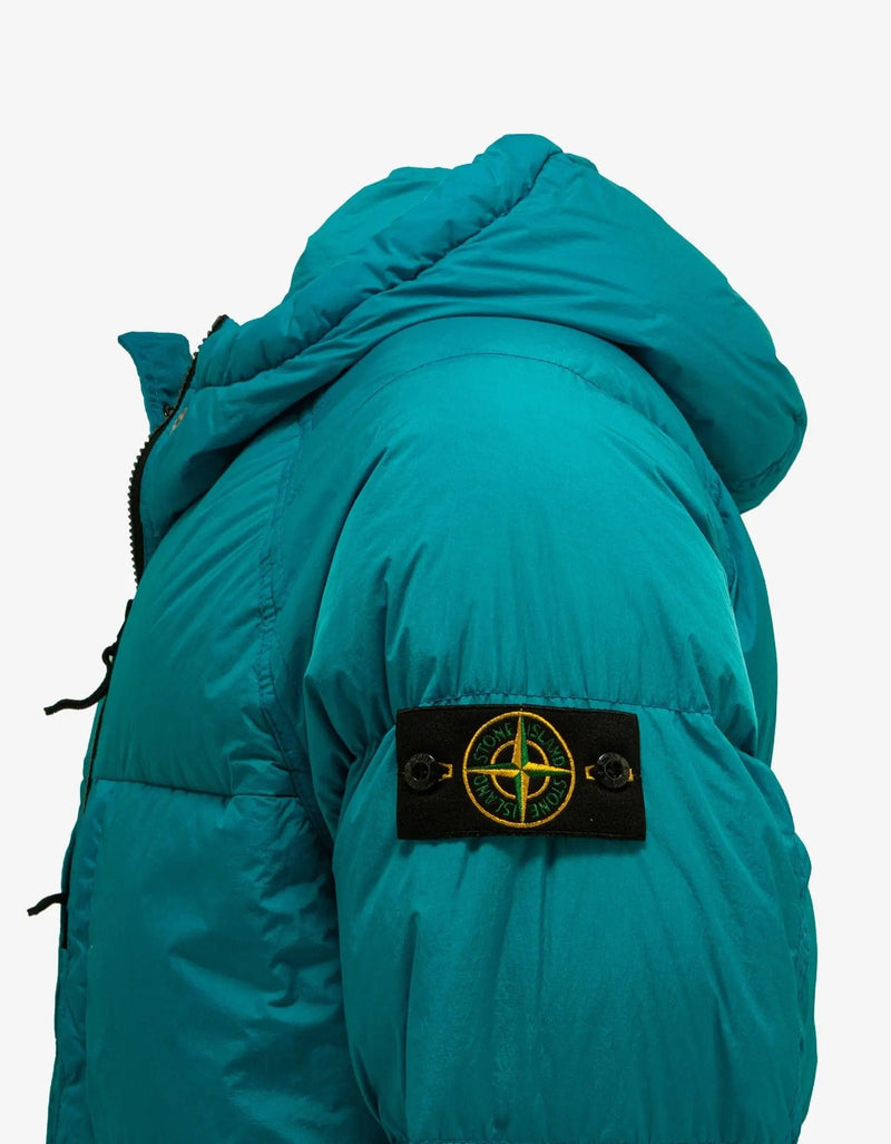 Stone Island Turquoise Blue Garment Dyed Down Jacket – Zoo Stone Island Turquoise Blue Garment Dyed Down Jacket – Zoo