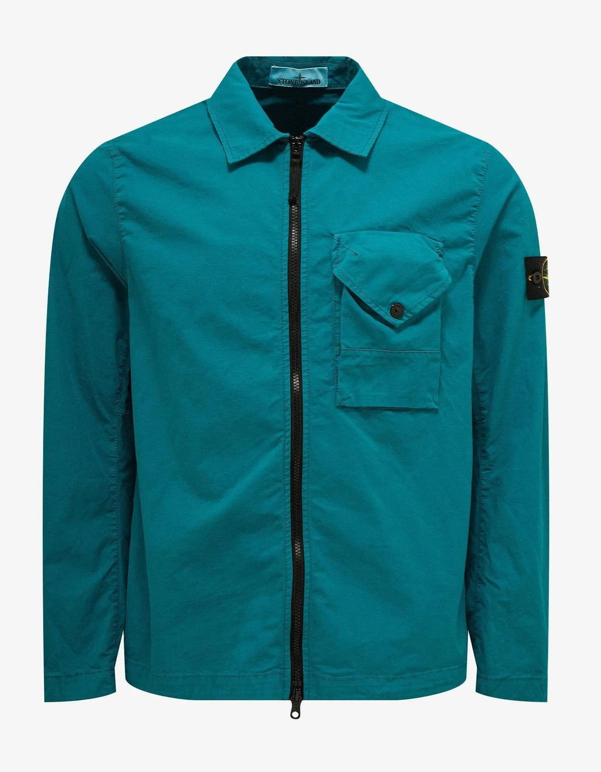 Stone Island Turquoise Blue Garment Dyed Overshirt – Zoo Stone Island Turquoise Blue Garment Dyed Overshirt – Zoo