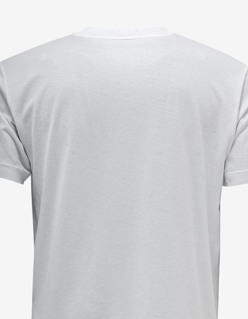 Stone Island White Compass Patch T-Shirt