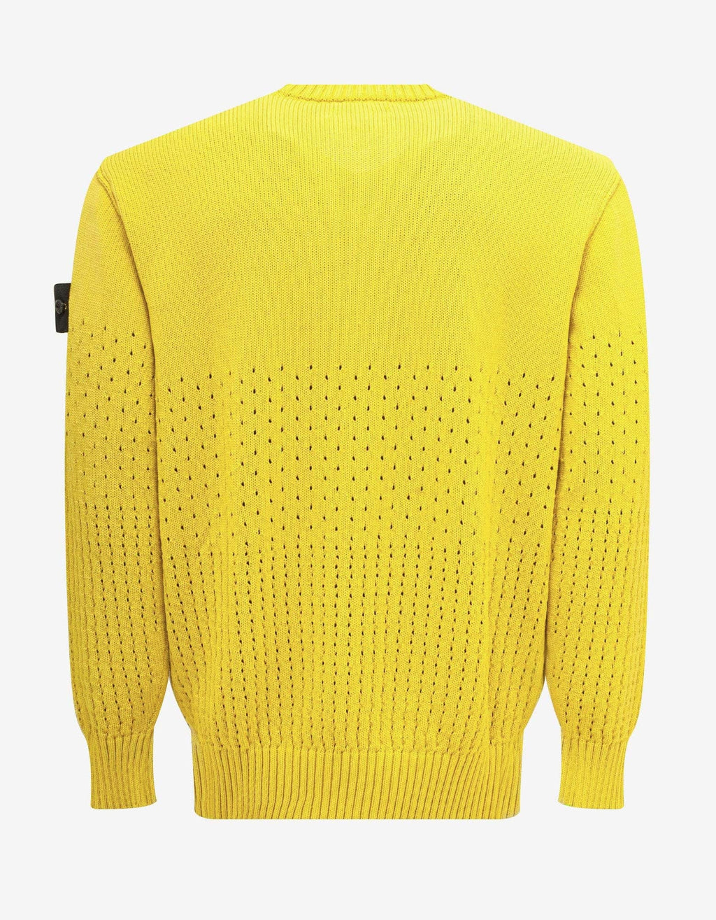 Stone Island Yellow Perforated Sweater