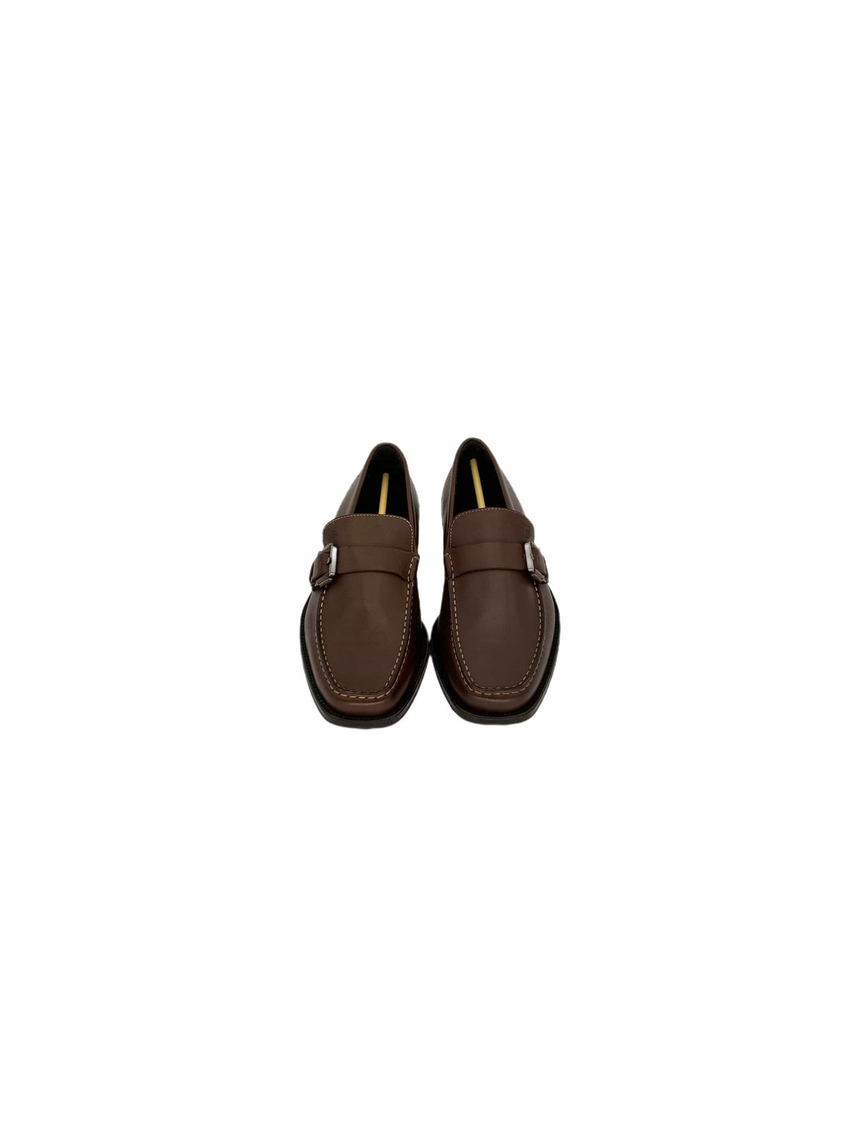 TODS Brown Leather Buckle Loafer