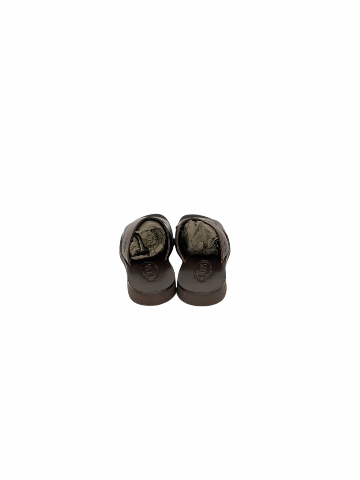 TODS Brown Leather Classic X-over Sandals