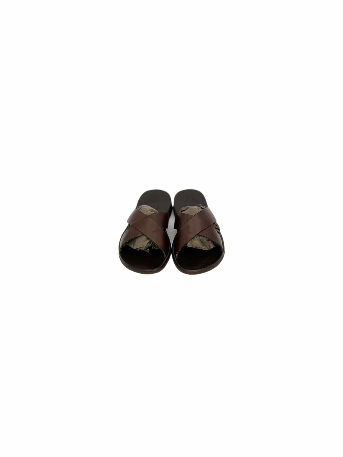 TODS Brown Leather Classic X-over Sandals