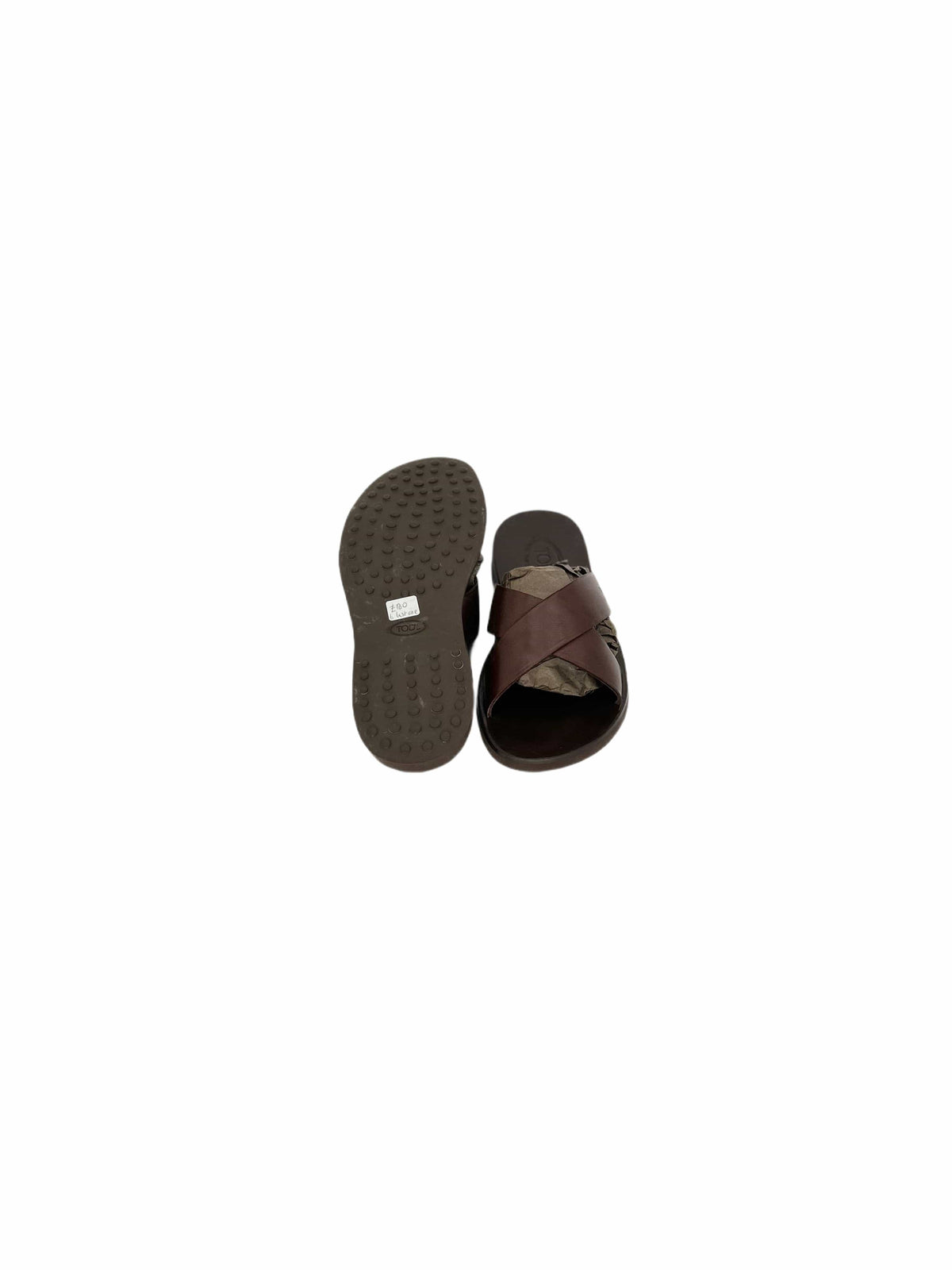 TODS Brown Leather Classic X-over Sandals
