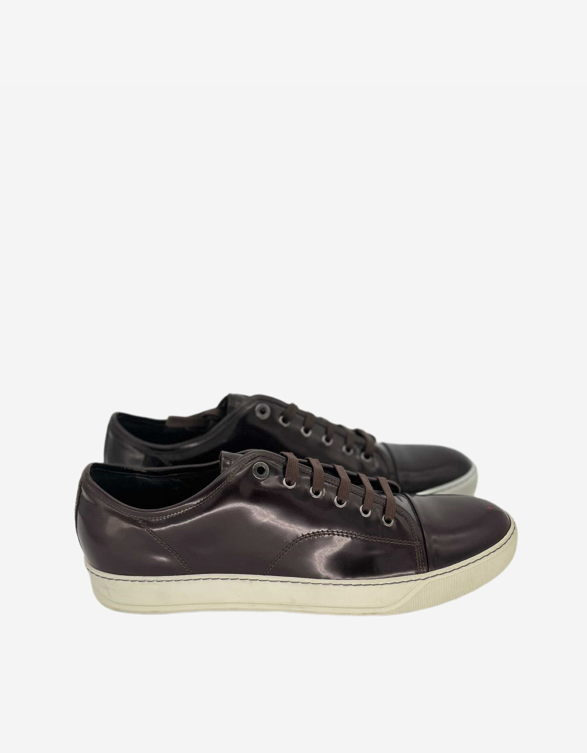 Lanvin Bordeaux Hi Shine Tennis Trainers AM5DBB1VINP8A 39
