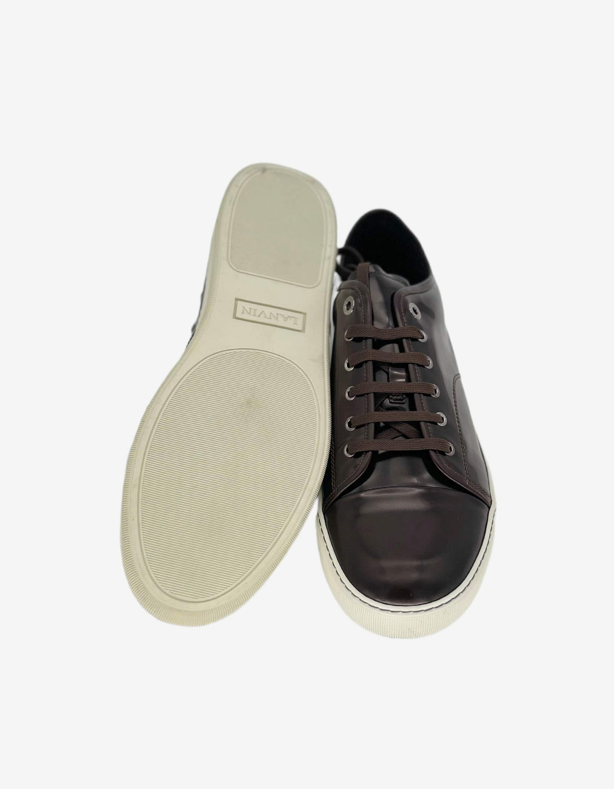 Lanvin Bordeaux Hi Shine Tennis Trainers AM5DBB1VINP8A 39