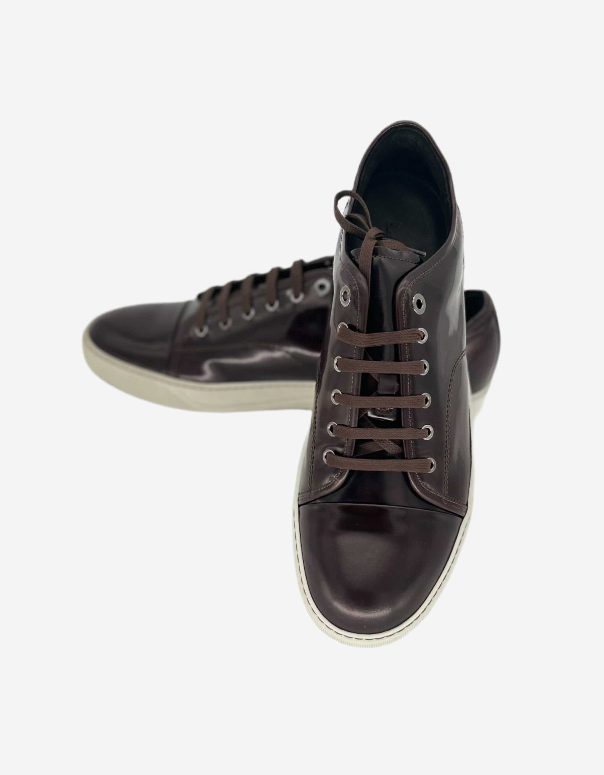 Lanvin Bordeaux Hi Shine Tennis Trainers AM5DBB1VINP8A 39