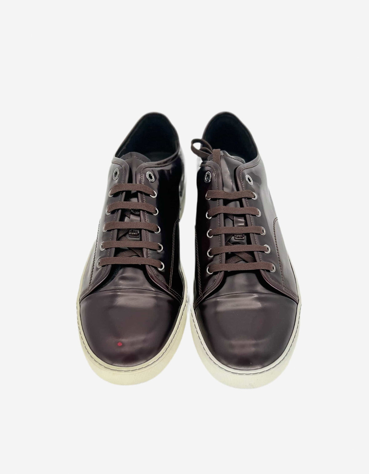 Lanvin Bordeaux Hi Shine Tennis Trainers AM5DBB1VINP8A 39