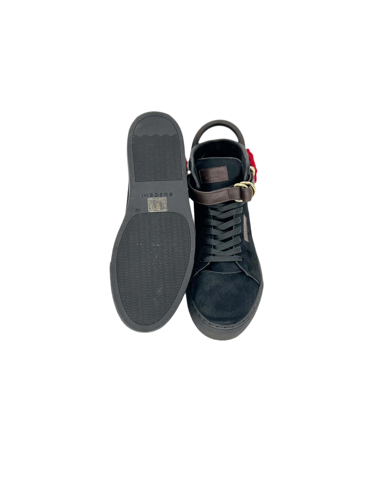 Triple Crown Black 100mm High Top Trainers