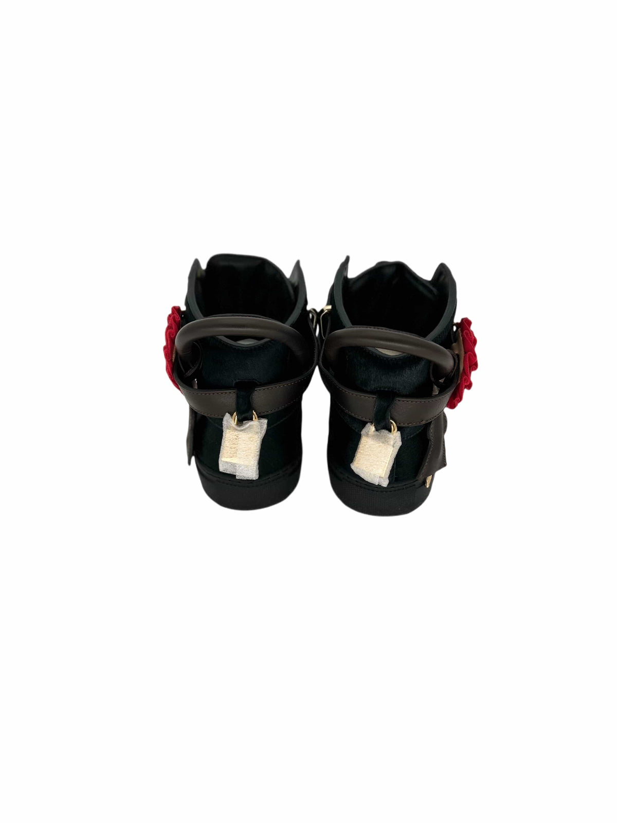 Triple Crown Black 100mm High Top Trainers