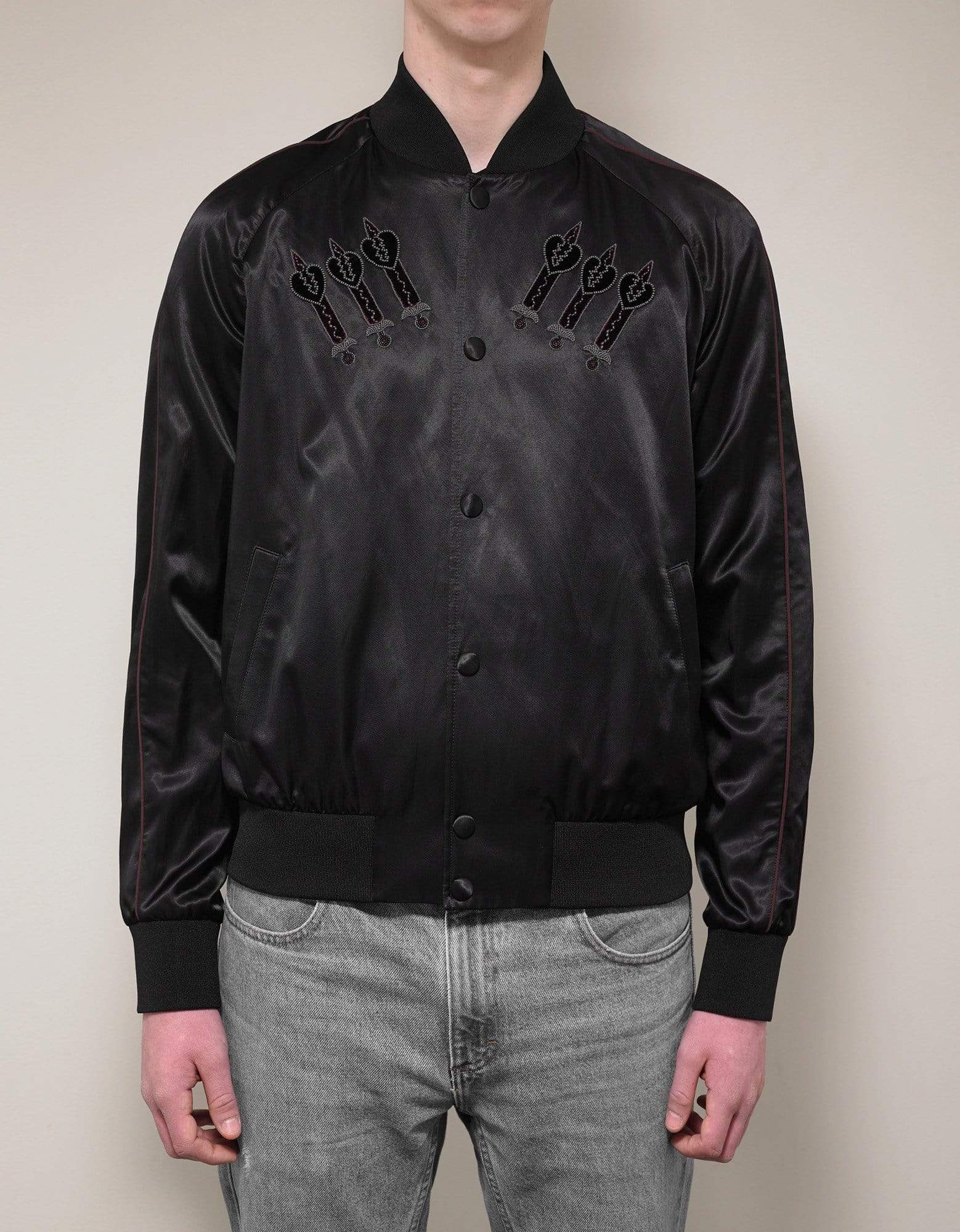 Valentino Black Loveblade Embroidery Souvenir Jacket – Zoo Fashions