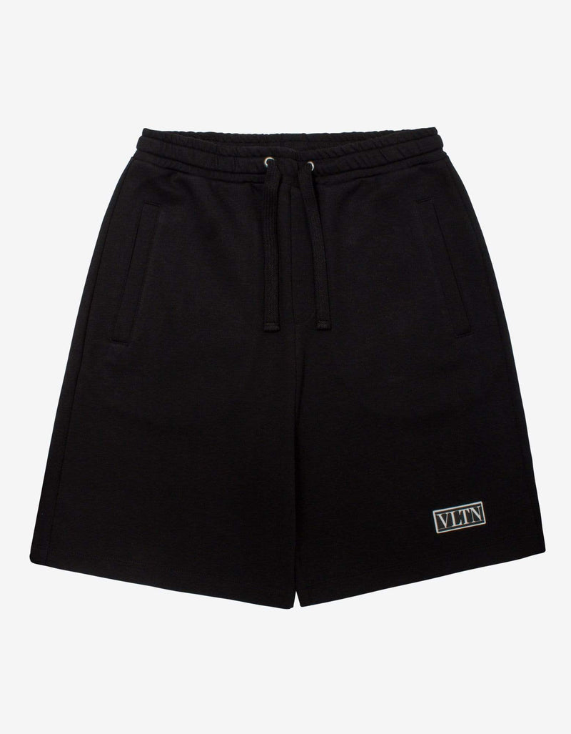 Valentino Black VLTN Tag Sweat Shorts