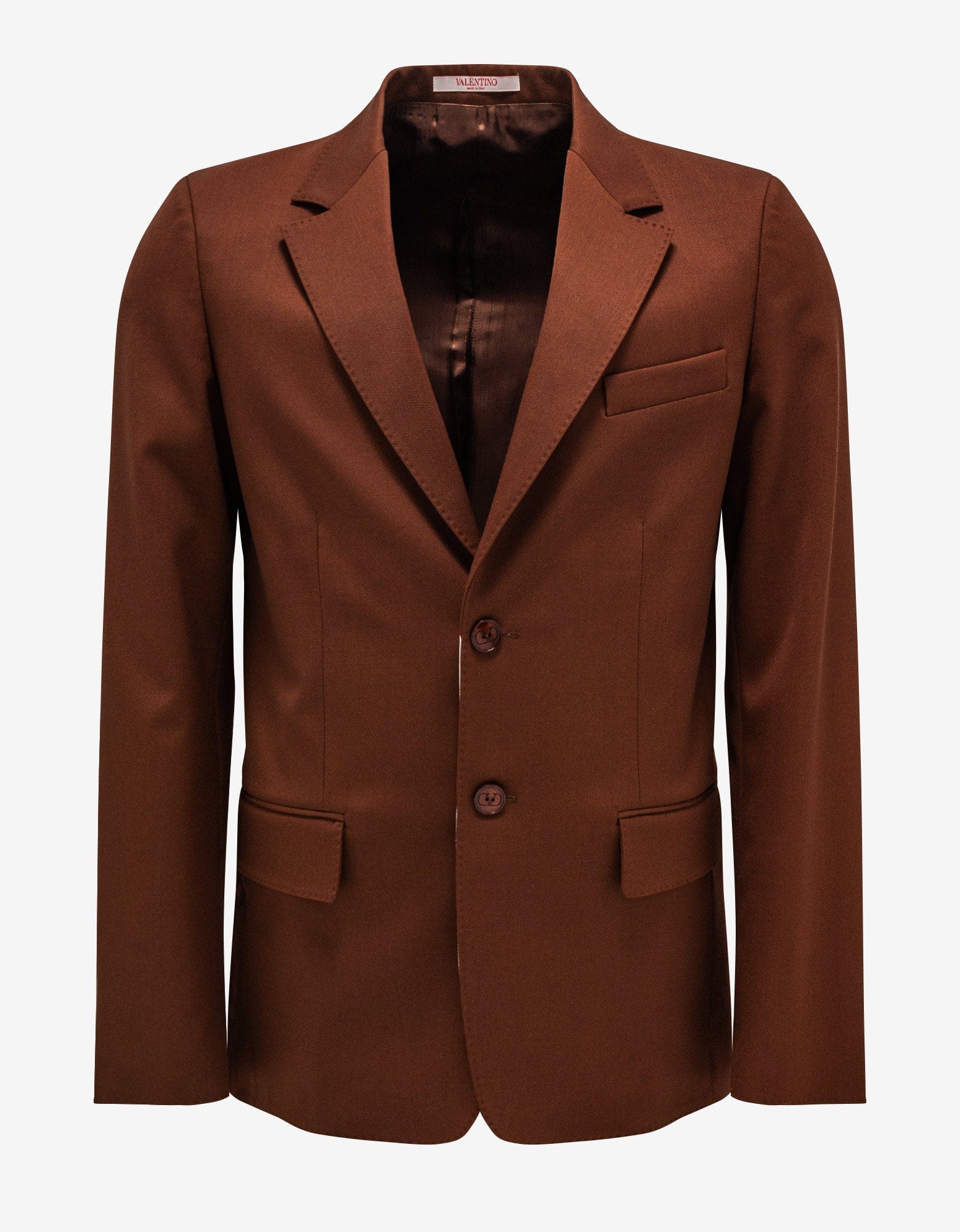 Valentino Garavani Brown Wool Blazer Zoo Fashions