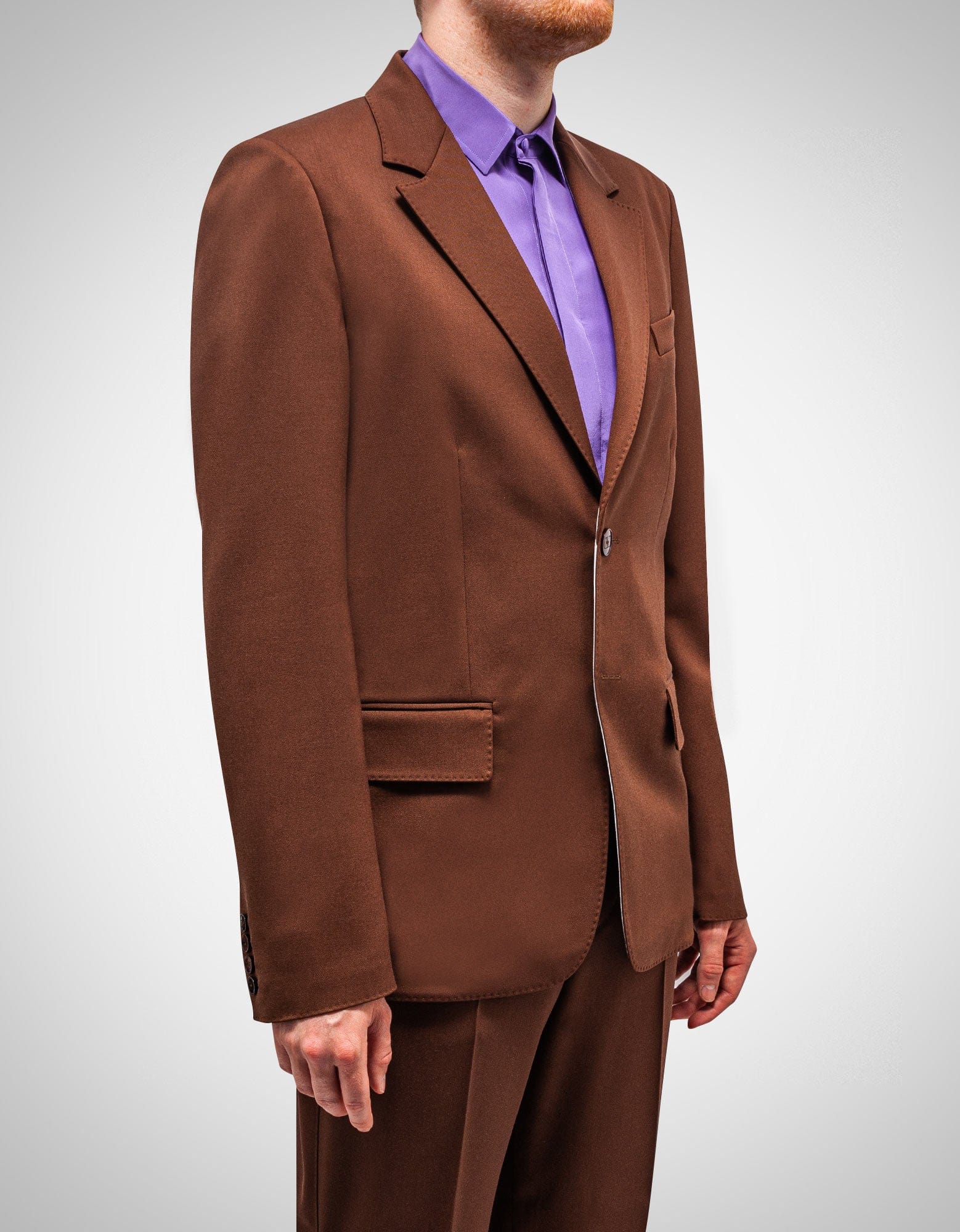 Valentino Brown Wool Blazer – mens designer fashion London – Zoo