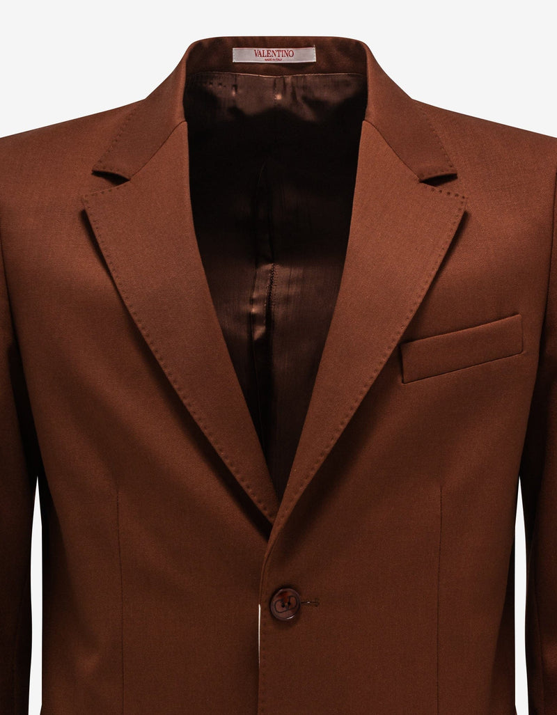 Valentino Brown Wool Blazer
