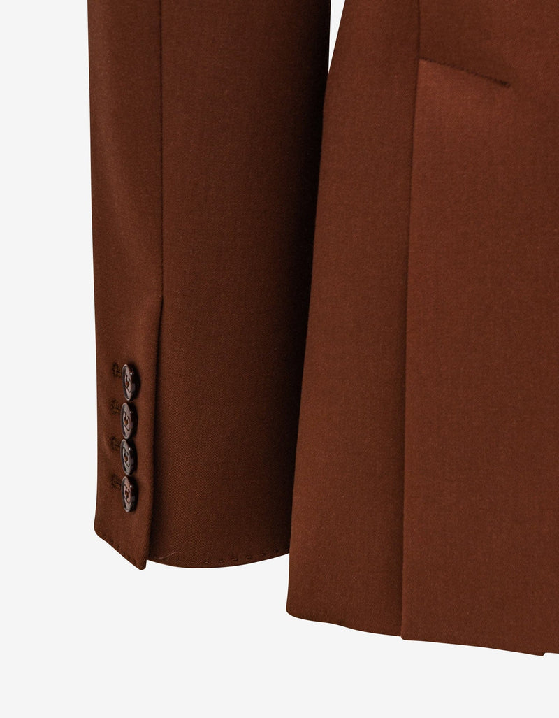 Valentino Brown Wool Blazer