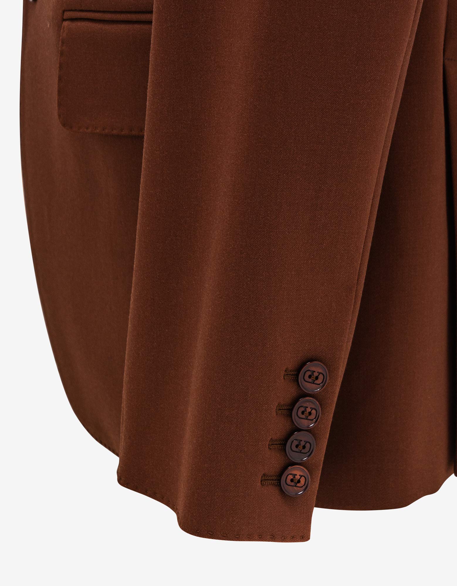 Valentino Brown Wool Blazer – Zoo Fashions
