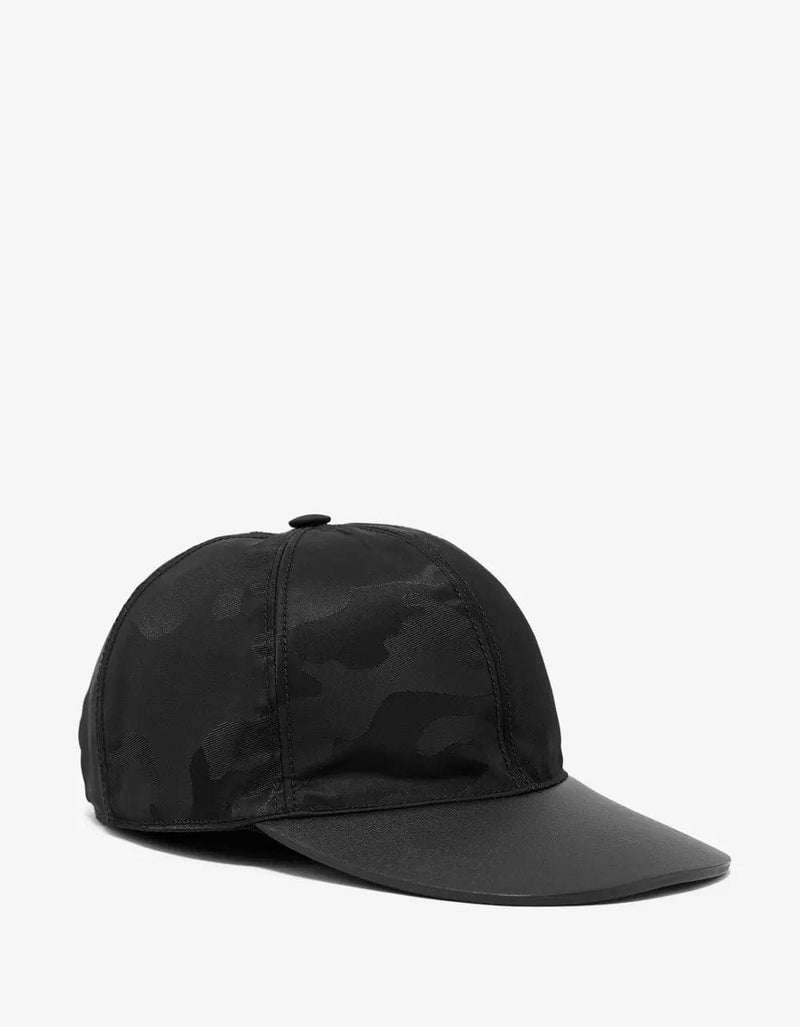 Valentino Garavani Black Camouflage Cap