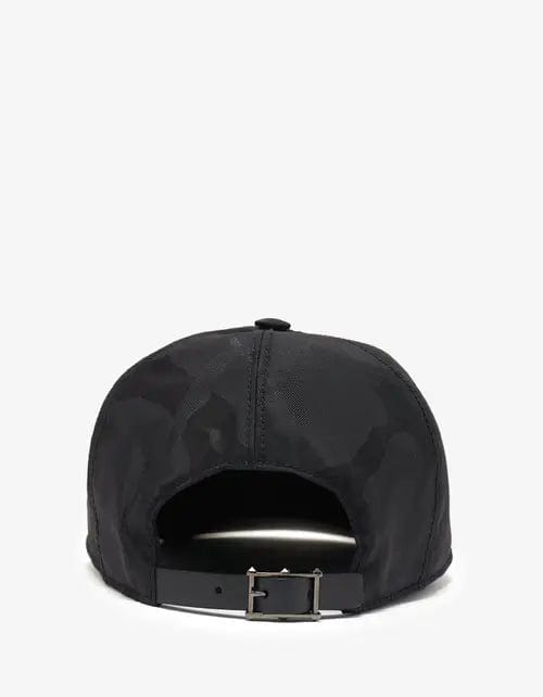 Valentino Garavani Black Camouflage Cap