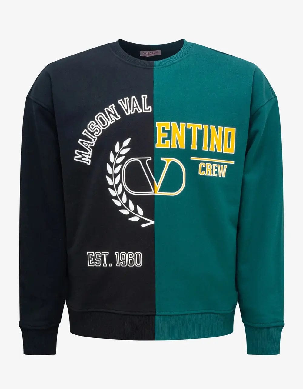 Valentino Black & Green Print Sweatshirt – Zoo Fashions Valentino Black & Green Print Sweatshirt – Zoo Fashions
